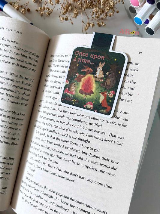Campfire Stories Magnetic Bookmark | Whimsical Woodland