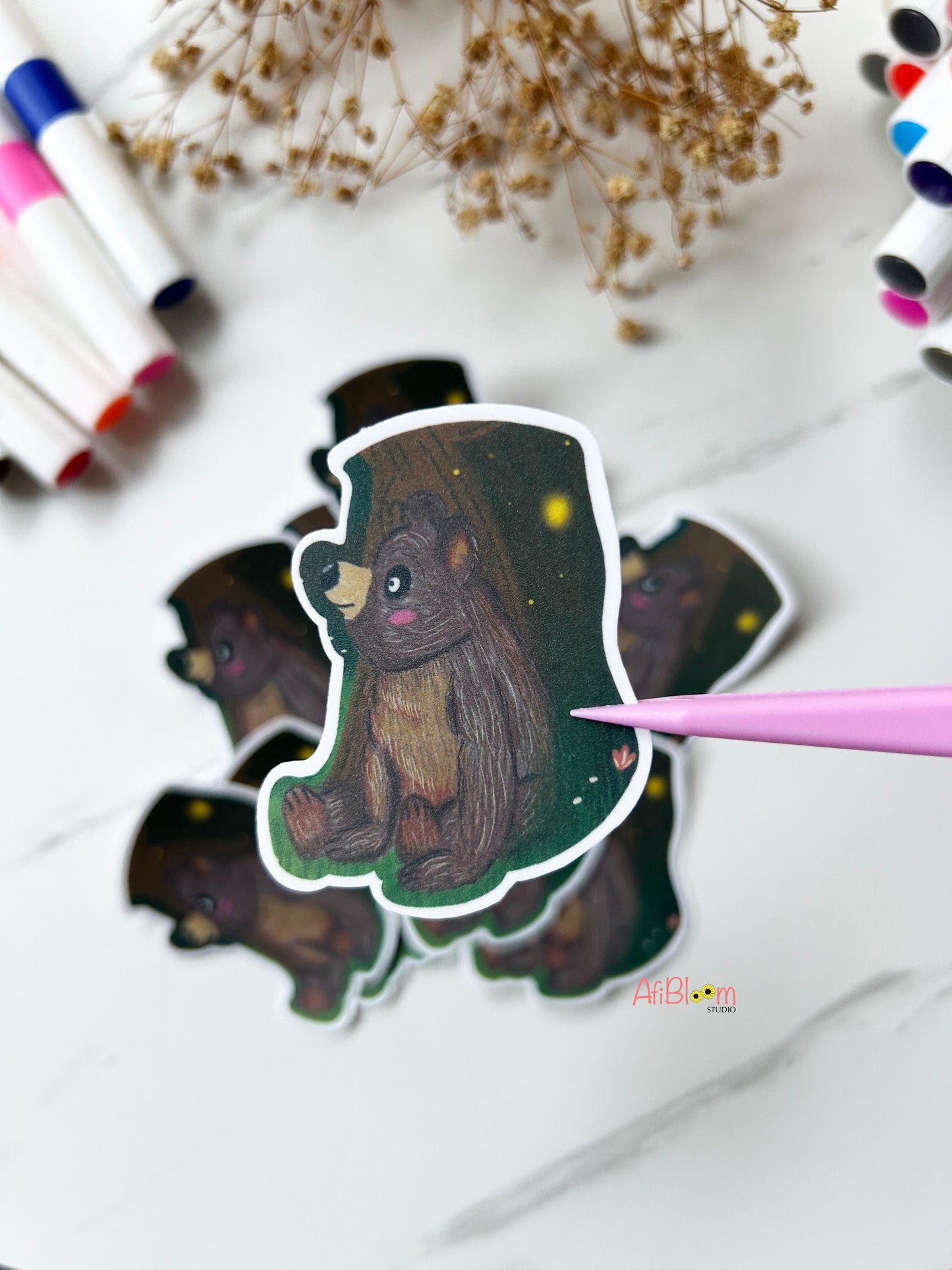 Campfire Stories Stickers | Whimsical Woodland