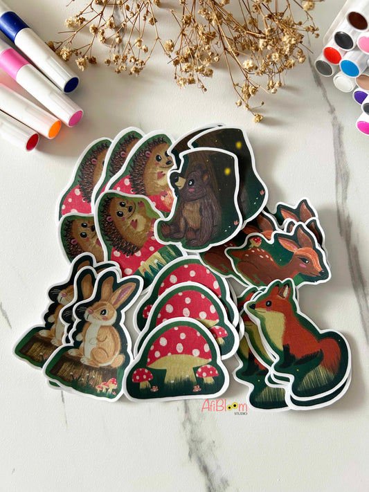 Campfire Stories Stickers | Whimsical Woodland