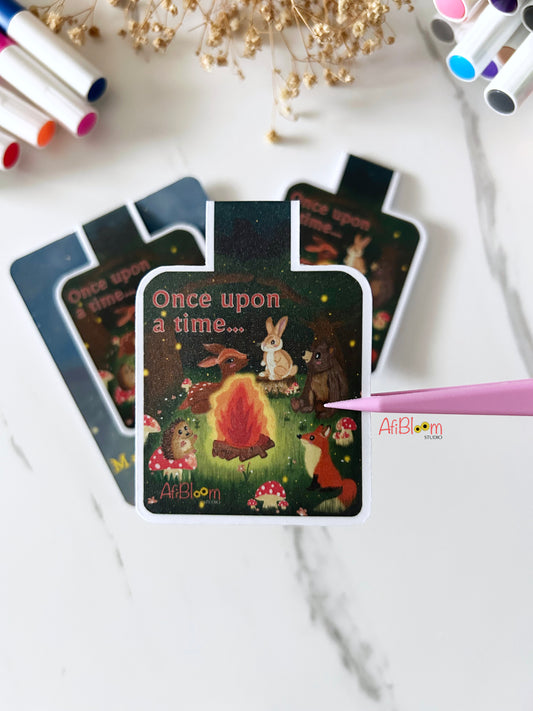 Campfire Stories Magnetic Bookmark | Whimsical Woodland
