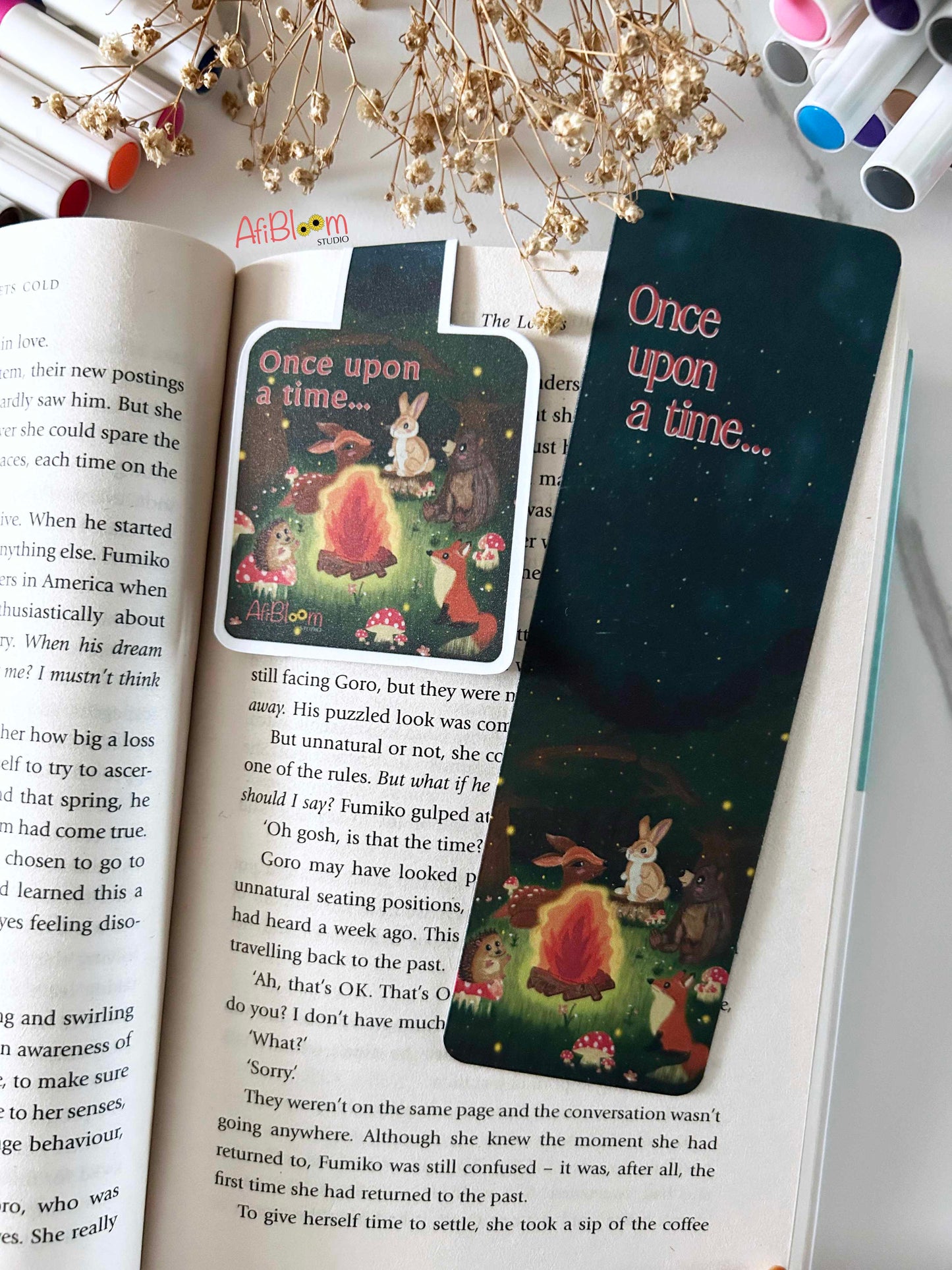 Campfire Stories Classic Bookmark | Whimsical Woodland